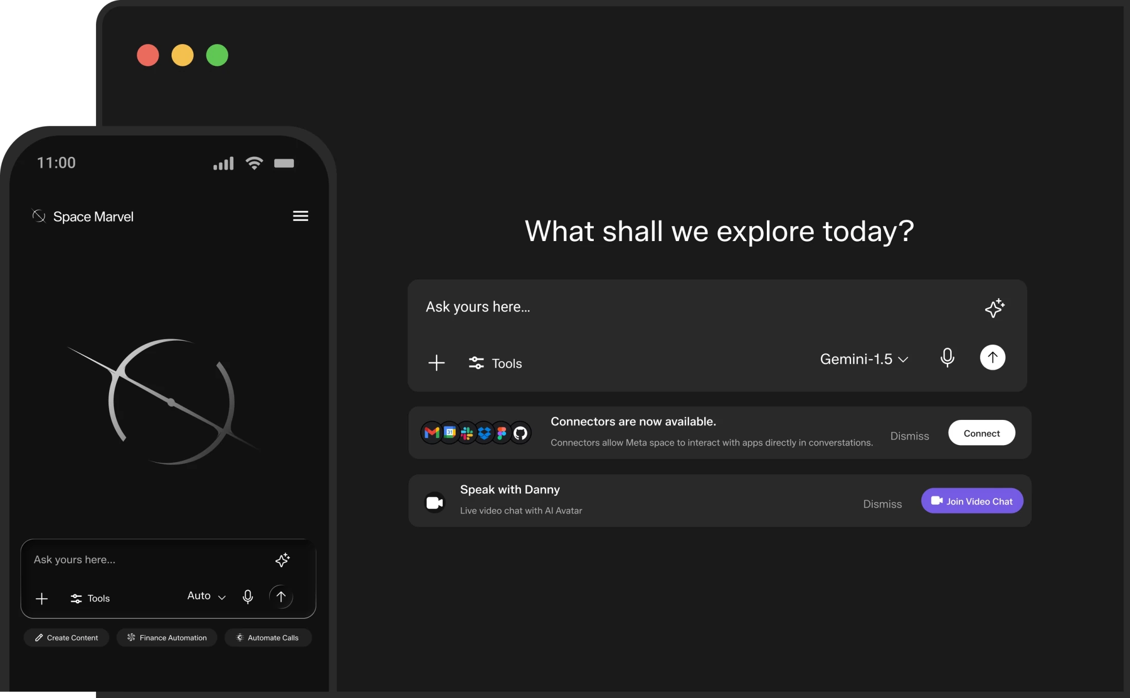 App mockups